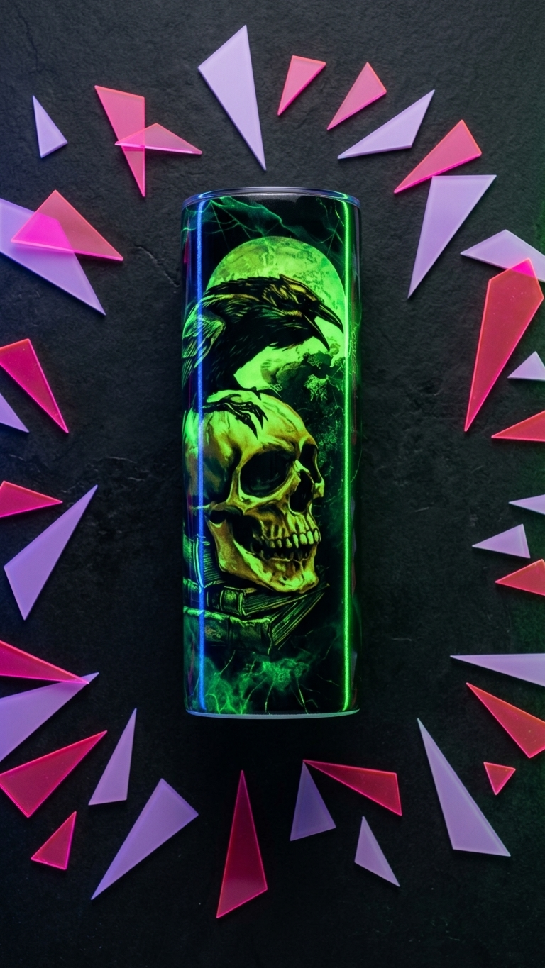 Personalized 20 oz Photo Tumbler | Custom Gift | Desty Creations | Standard & Glow in the Dark