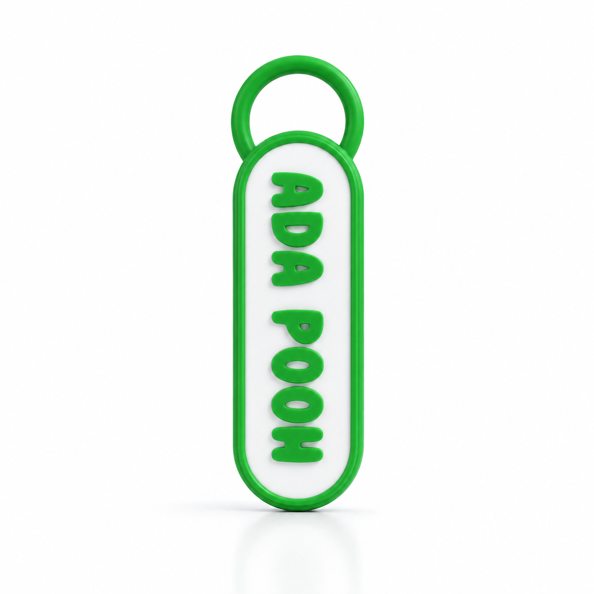 Personalized NFC Name 3D Keychain – Tap to Share Social Media