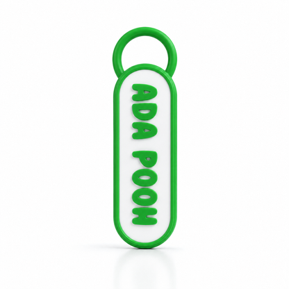 Personalized NFC Name 3D Keychain – Tap to Share Social Media
