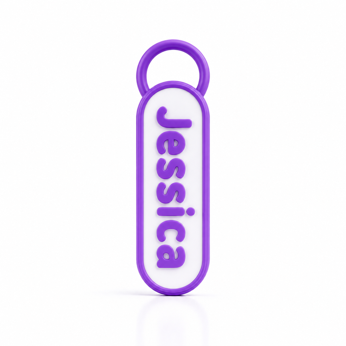 Personalized NFC Name 3D Keychain – Tap to Share Social Media