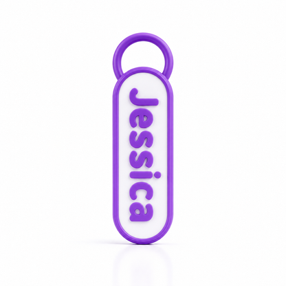 Personalized NFC Name 3D Keychain – Tap to Share Social Media