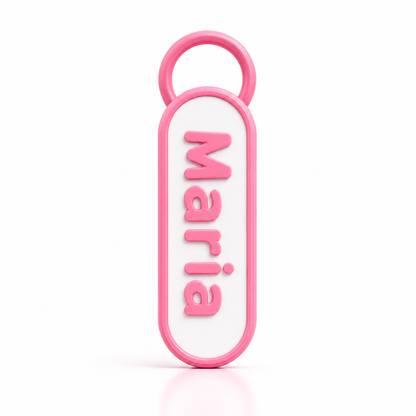 Personalized NFC Name 3D Keychain – Tap to Share Social Media