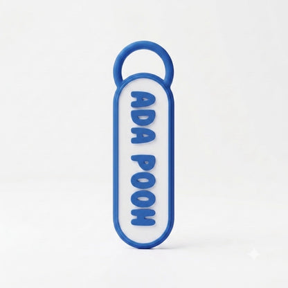 Personalized NFC Name 3D Keychain – Tap to Share Social Media