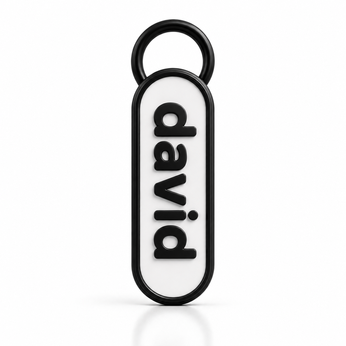 Personalized NFC Name 3D Keychain – Tap to Share Social Media