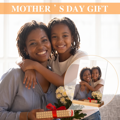 Personalized Acrylic Photo Frame  – Custom Gift for Mom and Family