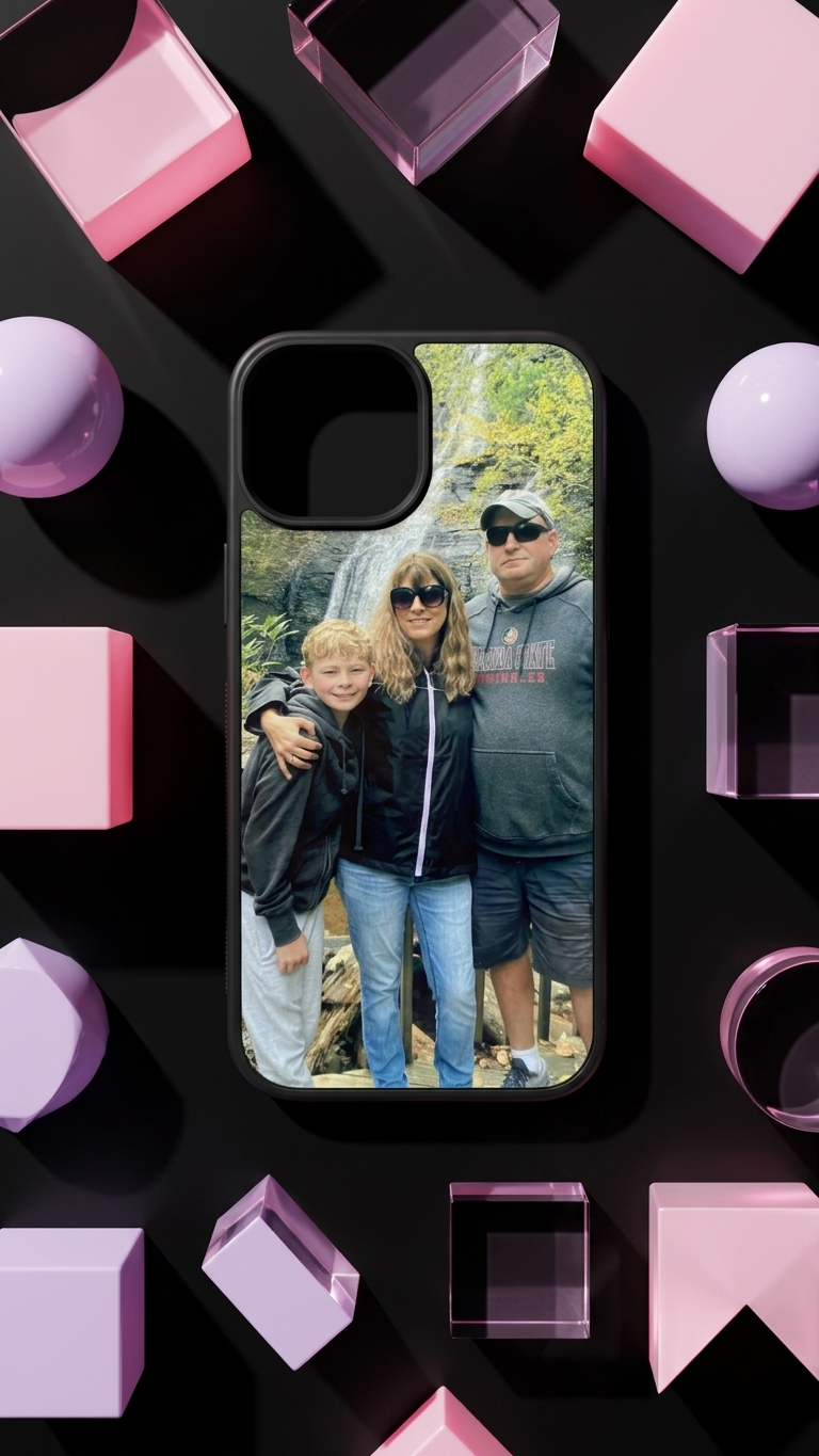 Personalized iPhone custom case, name or image 12-17