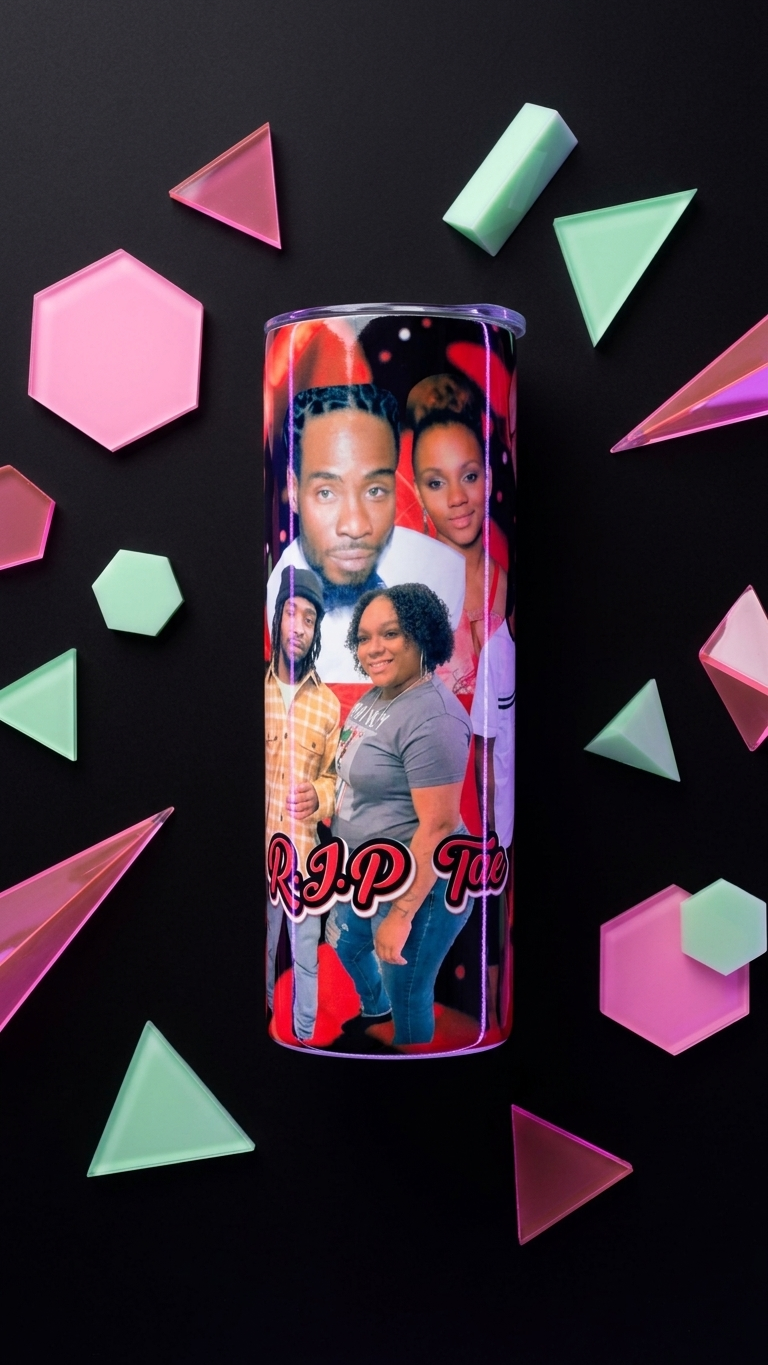Personalized 20 oz Photo Tumbler | Custom Gift | Desty Creations | Standard & Glow in the Dark
