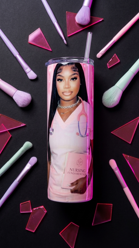 Personalized 20 oz Photo Tumbler | Custom Gift | Desty Creations | Standard & Glow in the Dark
